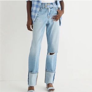 Host Pick 🛍️ J.Crew Petite cuffed slouchy boyfriend jean in Clear Indigo wash